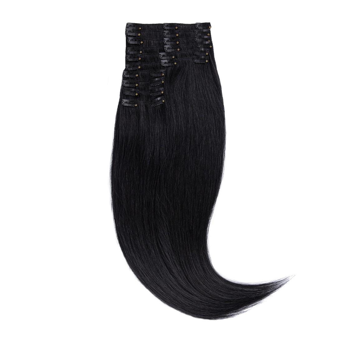 Natūralių plaukų tresai su segtukais 45 cm, 50g