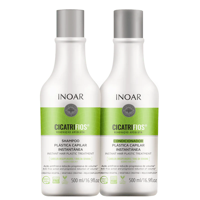 INOAR CicatriFios Duo Kit - plauko struktūrą atkuriantis priemonių rinkinys