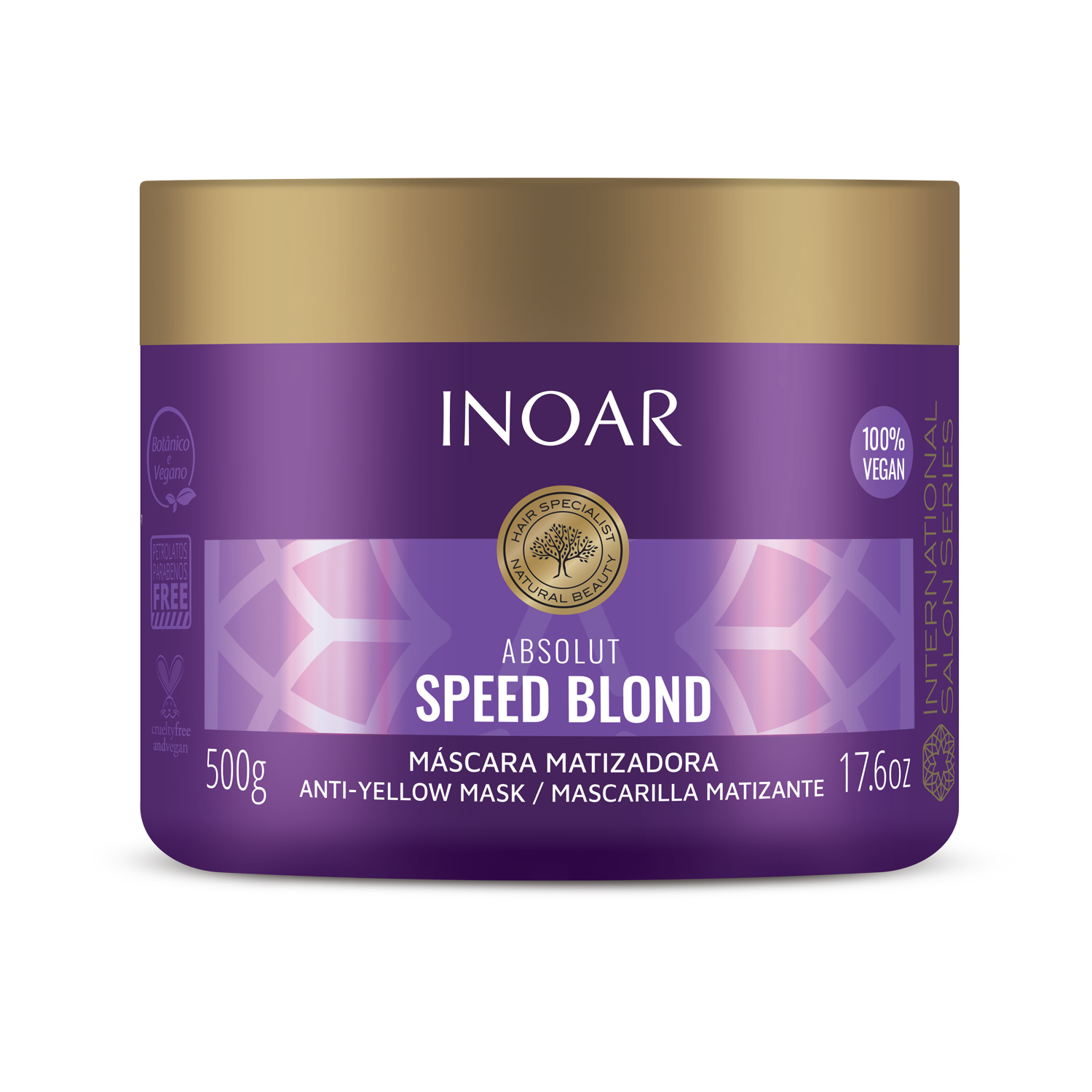 INOAR Absolut Speed Blond Mask - plaukų kaukė šviesiems plaukams 250g
