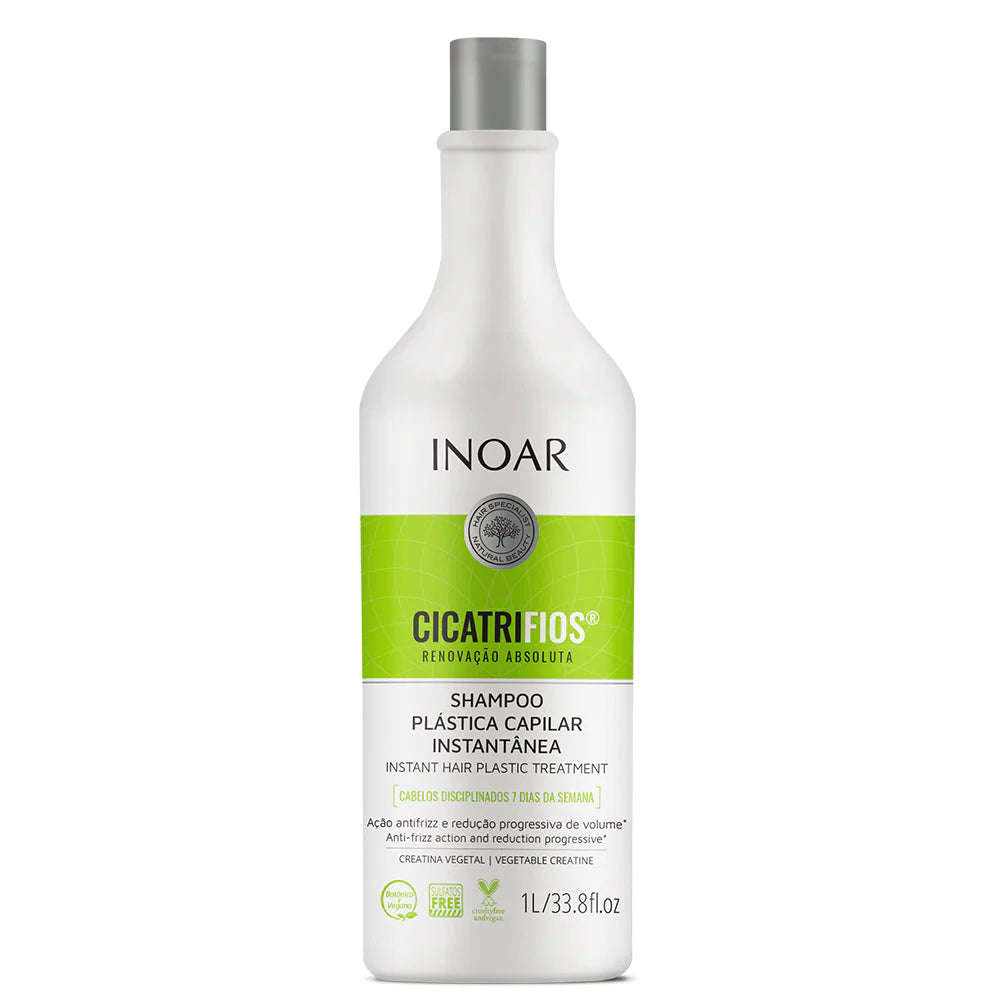 INOAR CicatriFios Shampoo - plauko struktūrą atkuriantis šampūnas