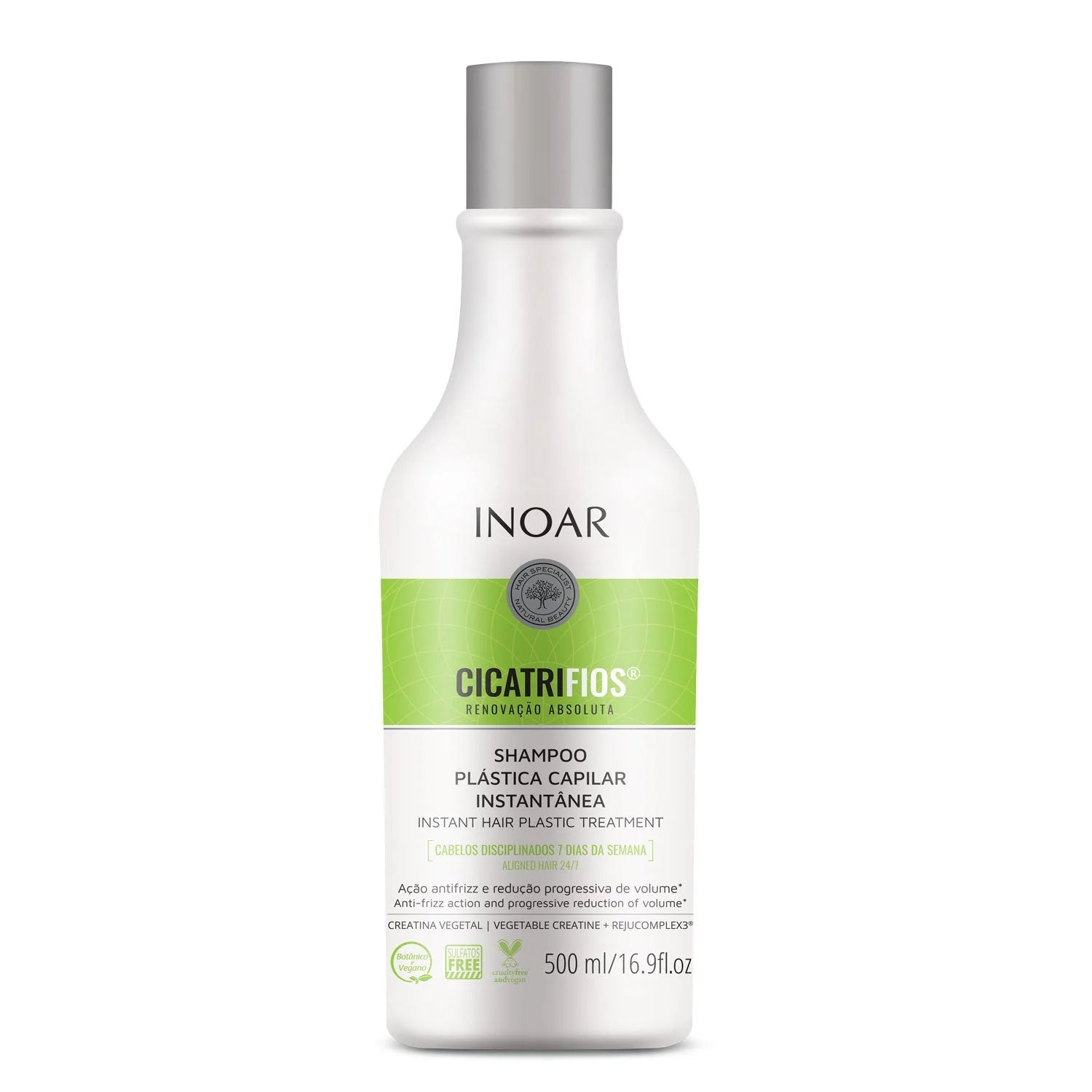 INOAR CicatriFios Shampoo - plauko struktūrą atkuriantis šampūnas