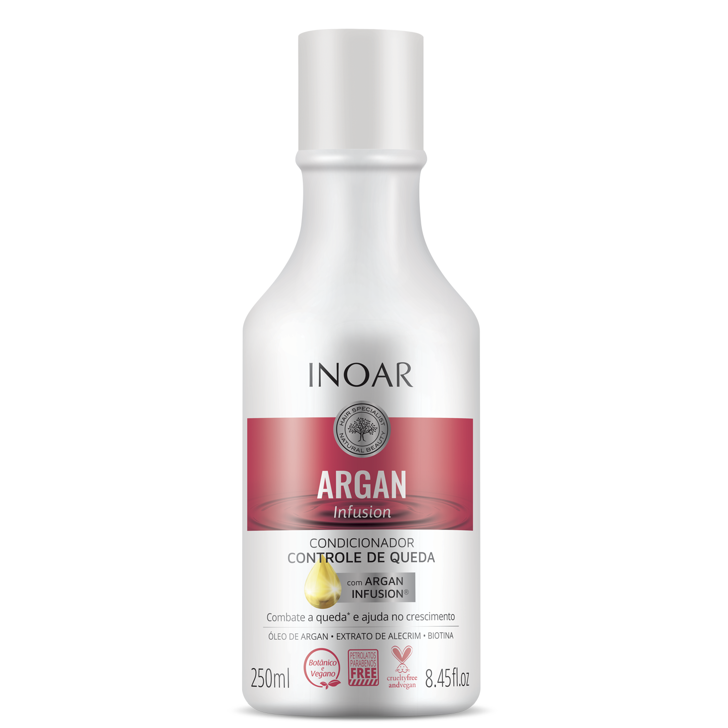 INOAR Argan Infusion Loss Control Conditioner- kodicionierius lūžinėjantiems plaukams 250 ml