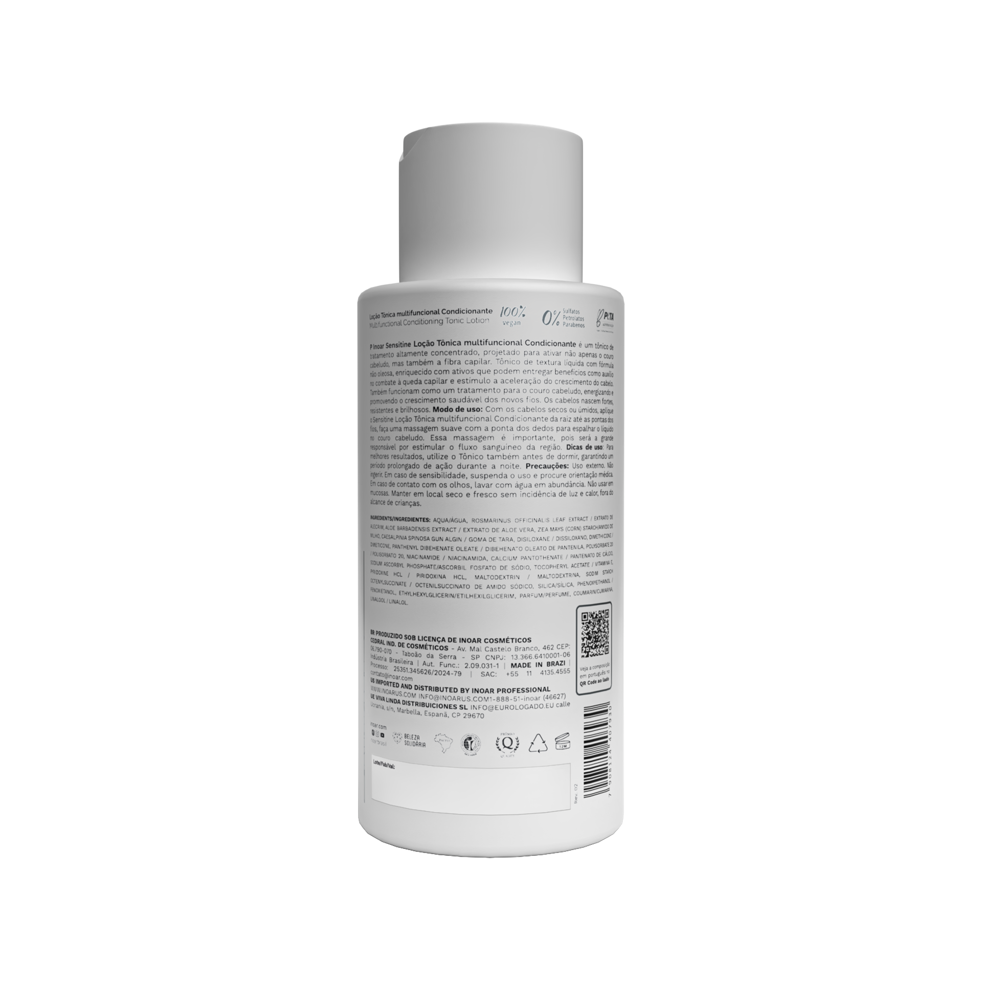 INOAR Sensitine - plaukus valantis kremas (3 in 1) 250 ml