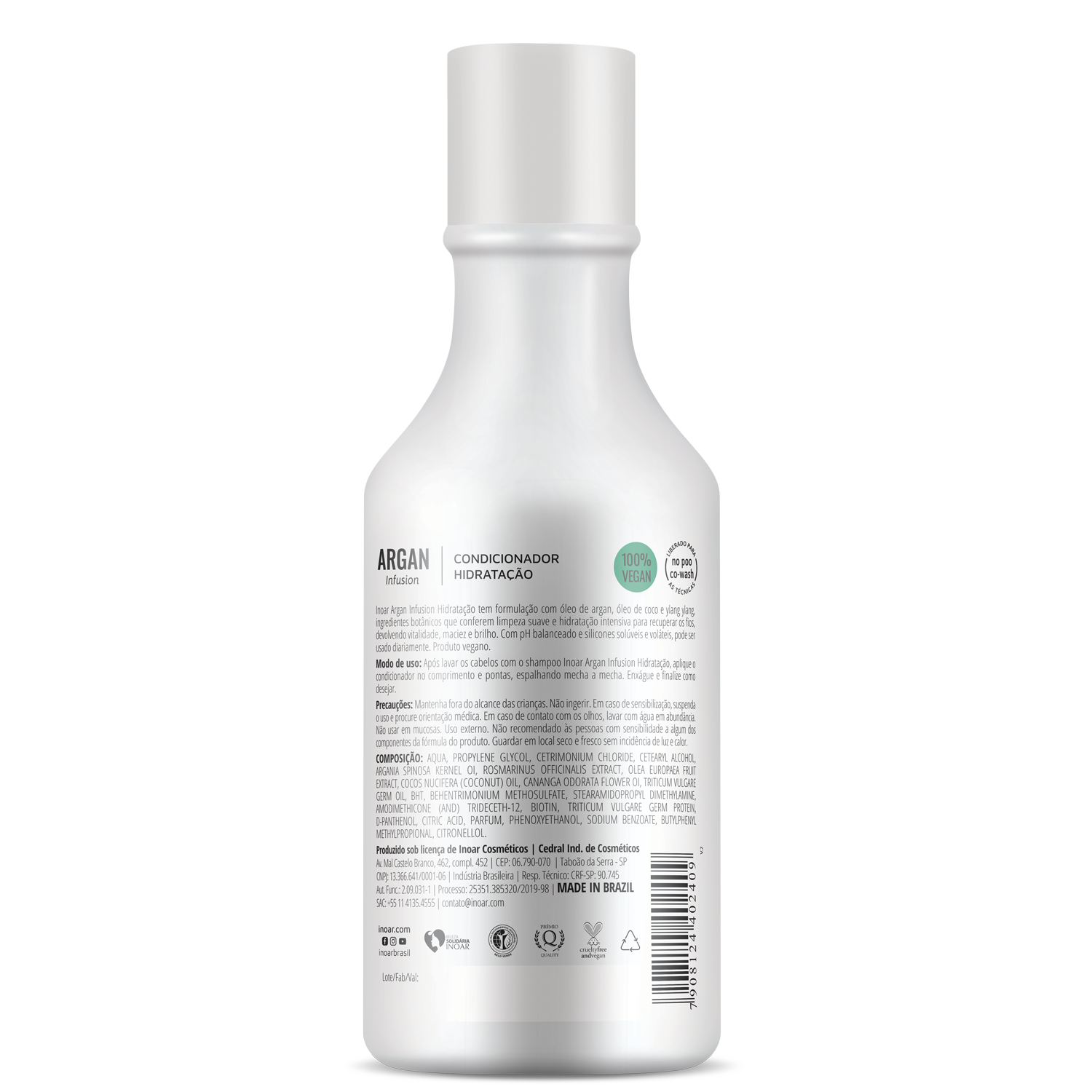 INOAR Argan Hydrating Conditioner - plaukus drėkinantis kondicionierius 250 ml