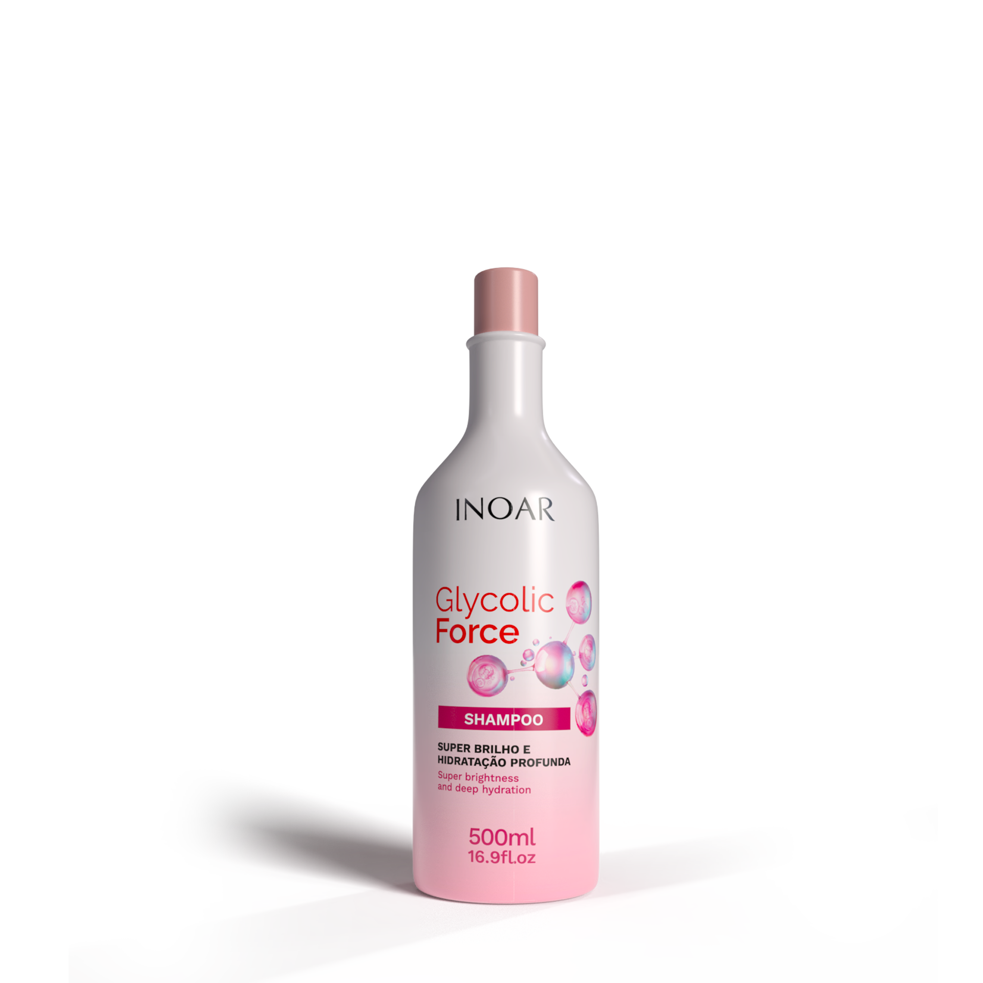 INOAR Glycolic Force Shampoo - šampūnas porėtam plaukui