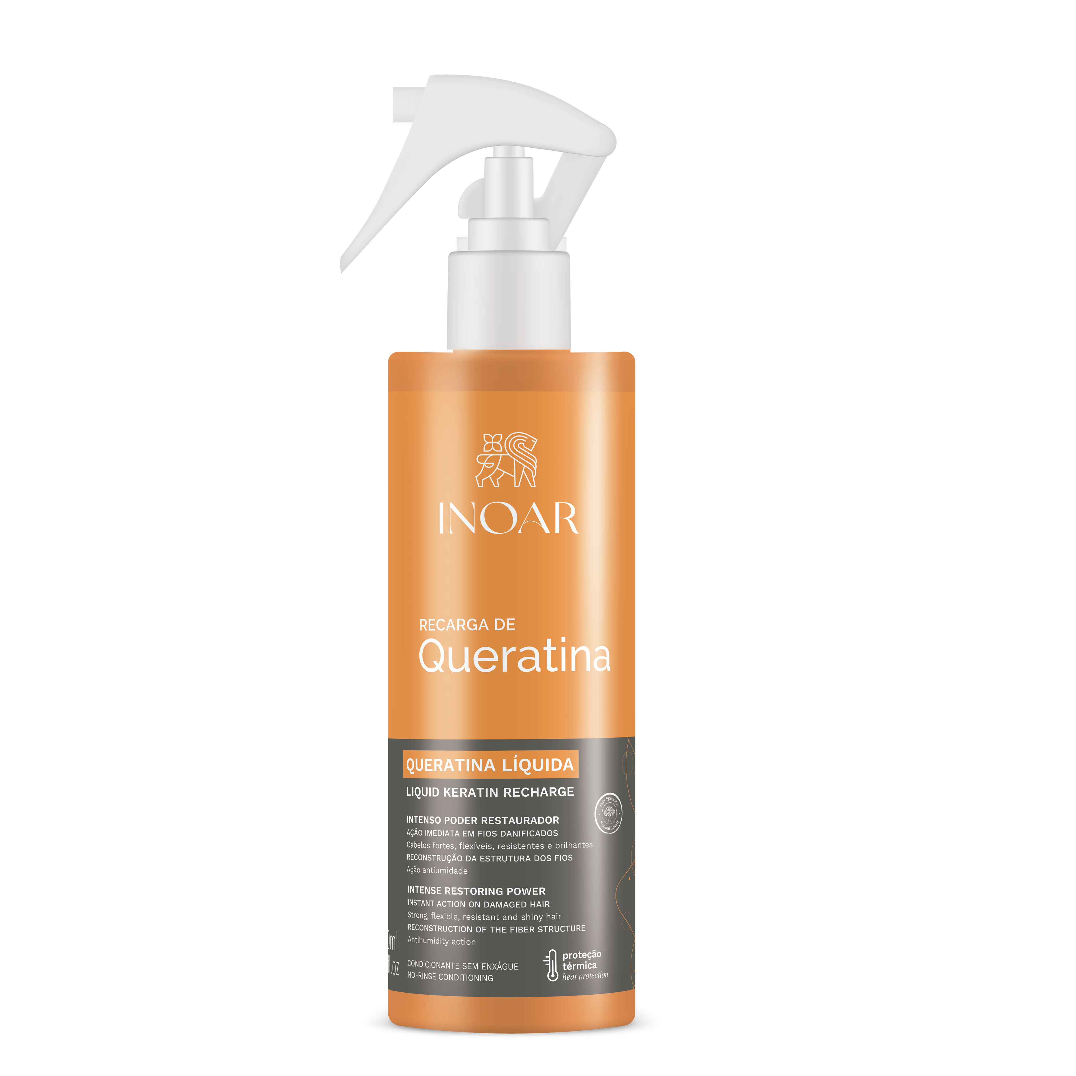 INOAR Queratina Liquid Keratin Recharge - skystas purškiamas keratinas 200 ml