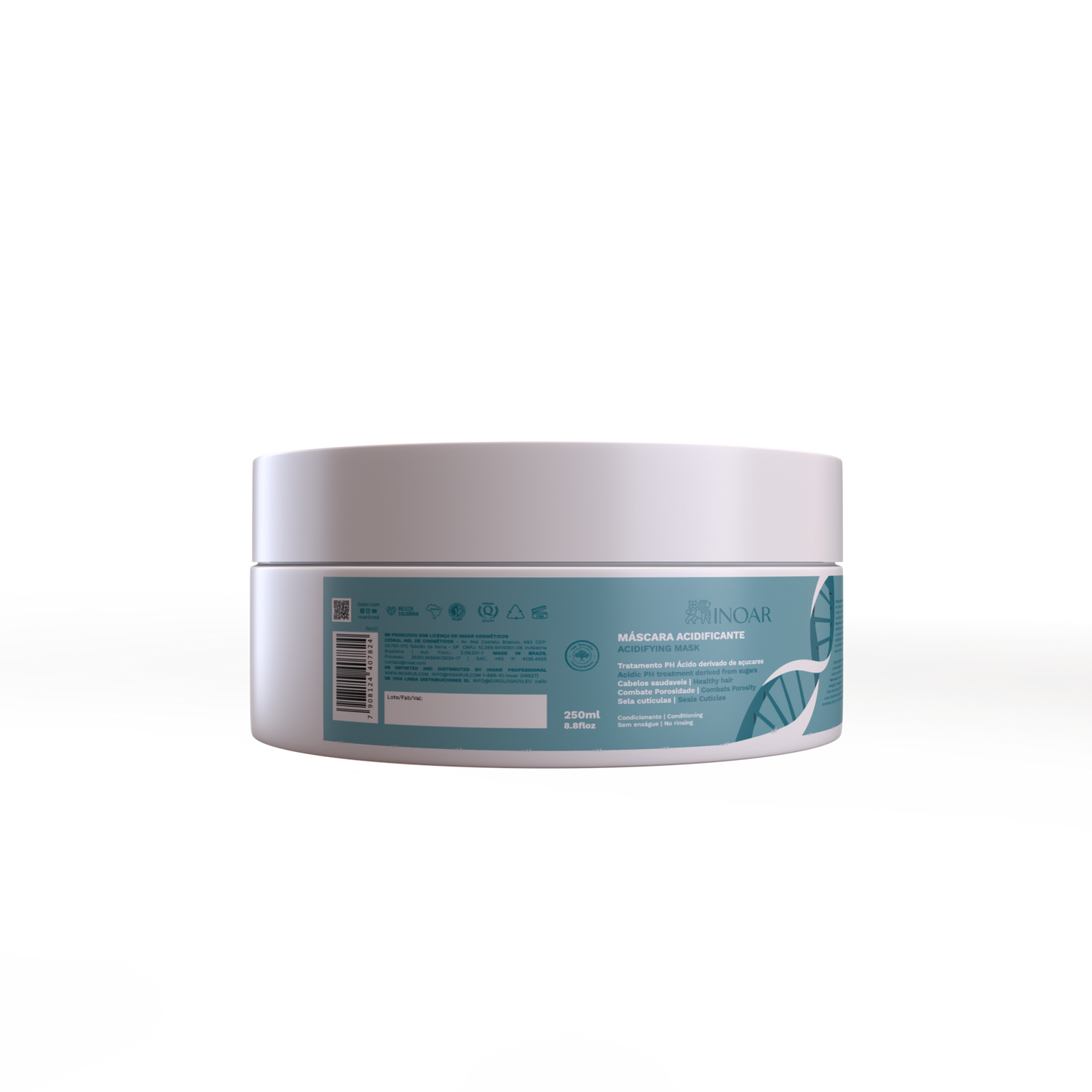 INOAR Meu Cacho Meu Crush Solution Acidifying Mask – rūgštinė plaukų kaukė 250 g