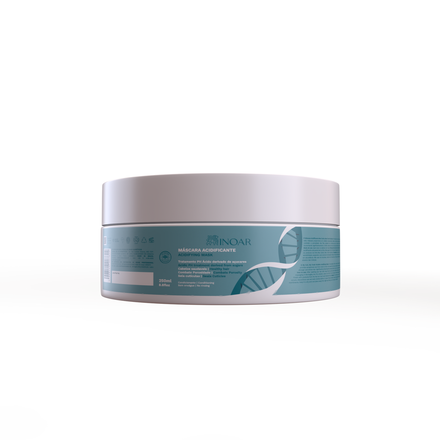 INOAR Meu Cacho Meu Crush Solution Acidifying Mask – rūgštinė plaukų kaukė 250 g