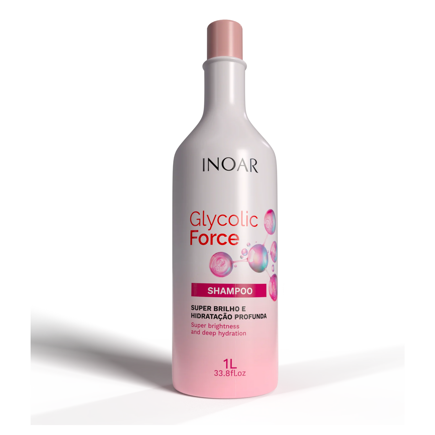 INOAR Glycolic Force Shampoo - šampūnas porėtam plaukui