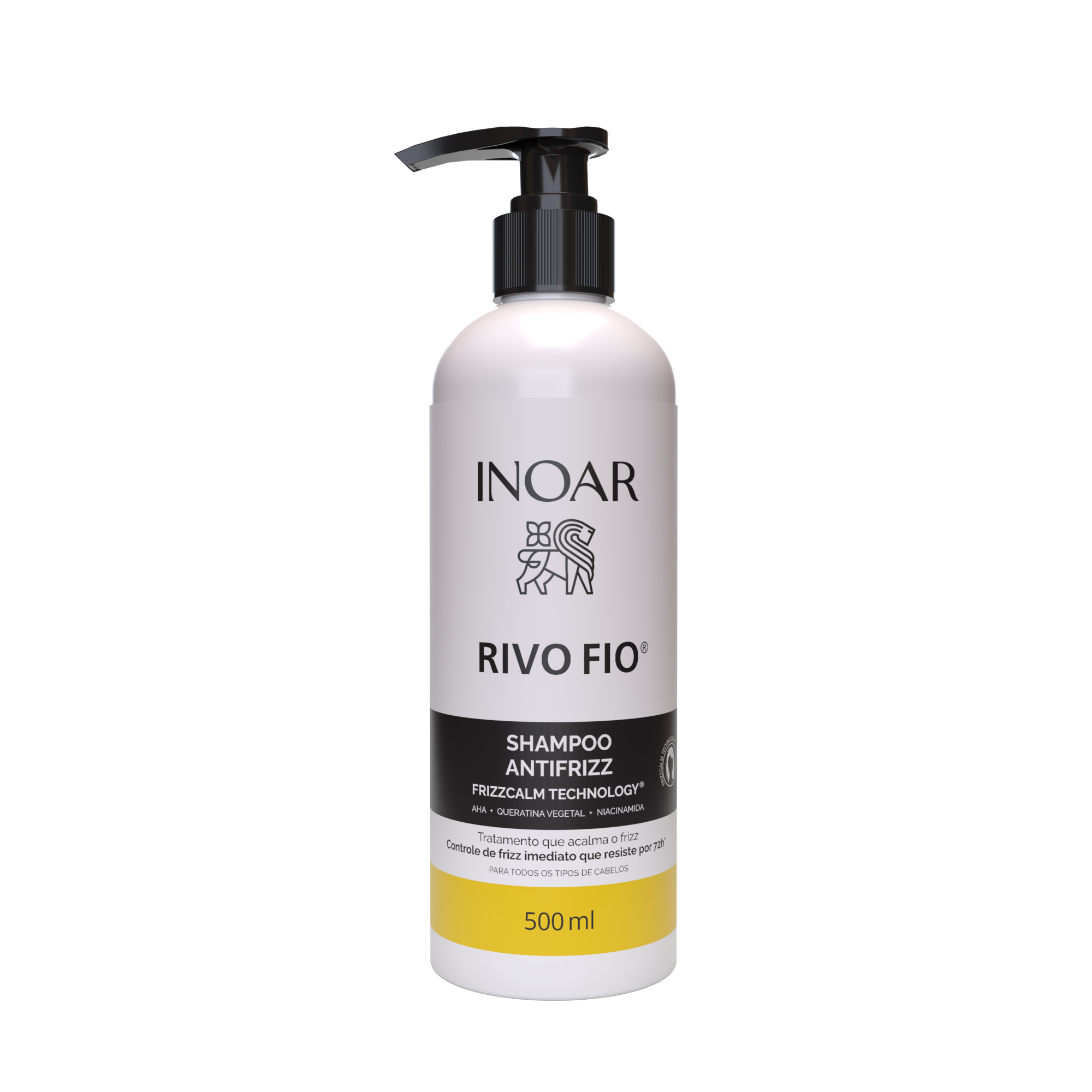 INOAR Rivo Fios Shampoo - anti-frizz šampūnas plaukams 500 ml