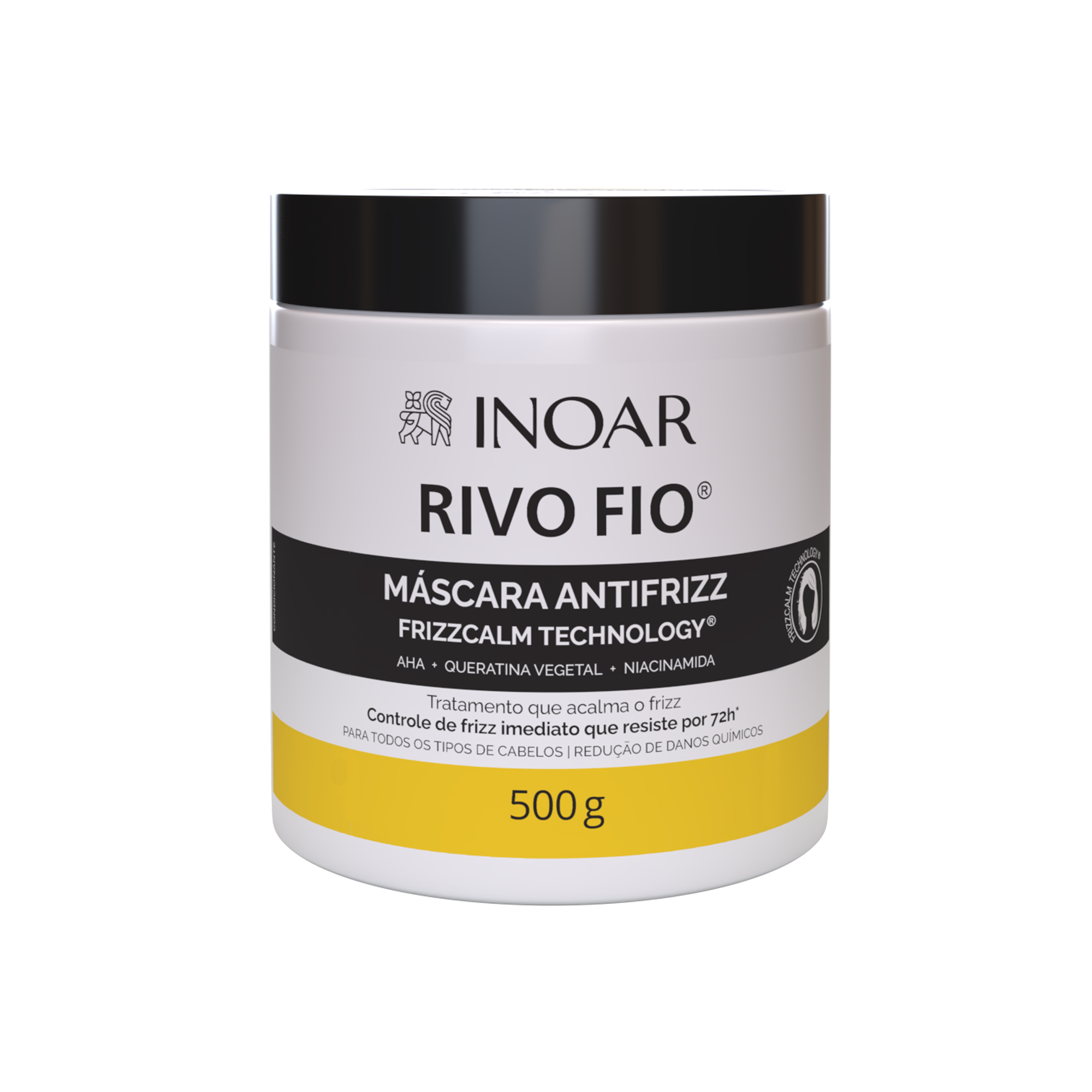 INOAR Rivo Fios Mask - anti-frizz plaukų kaukė 500 g