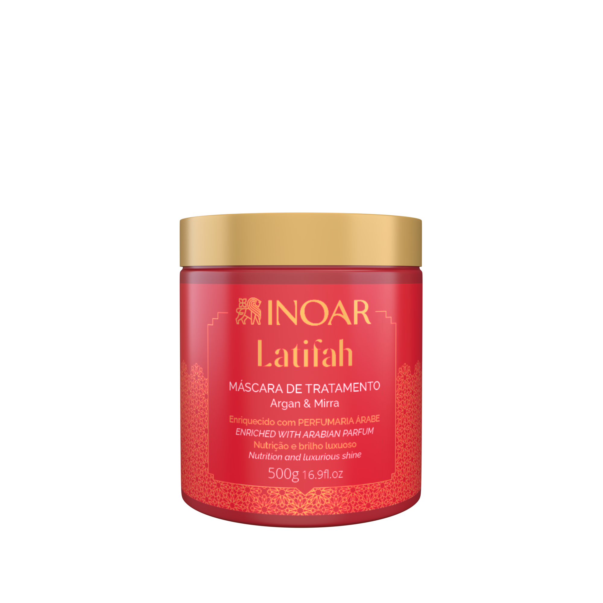 INOAR Latifah Mask - spindesio suteikiantis kaukė plaukams 500 g