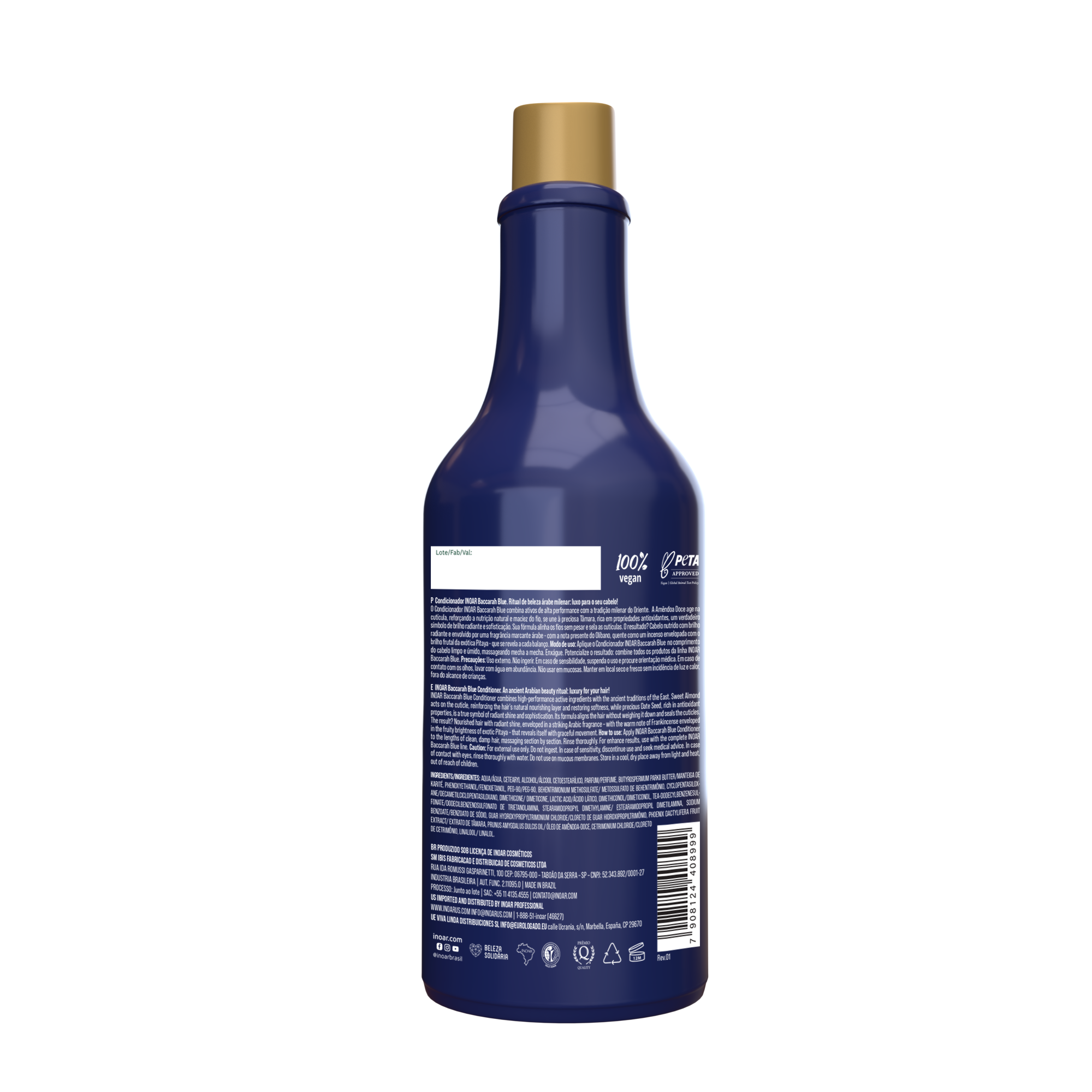 INOAR Baccarah Blue Conditioner - plaukus maitinantis kondicionierius