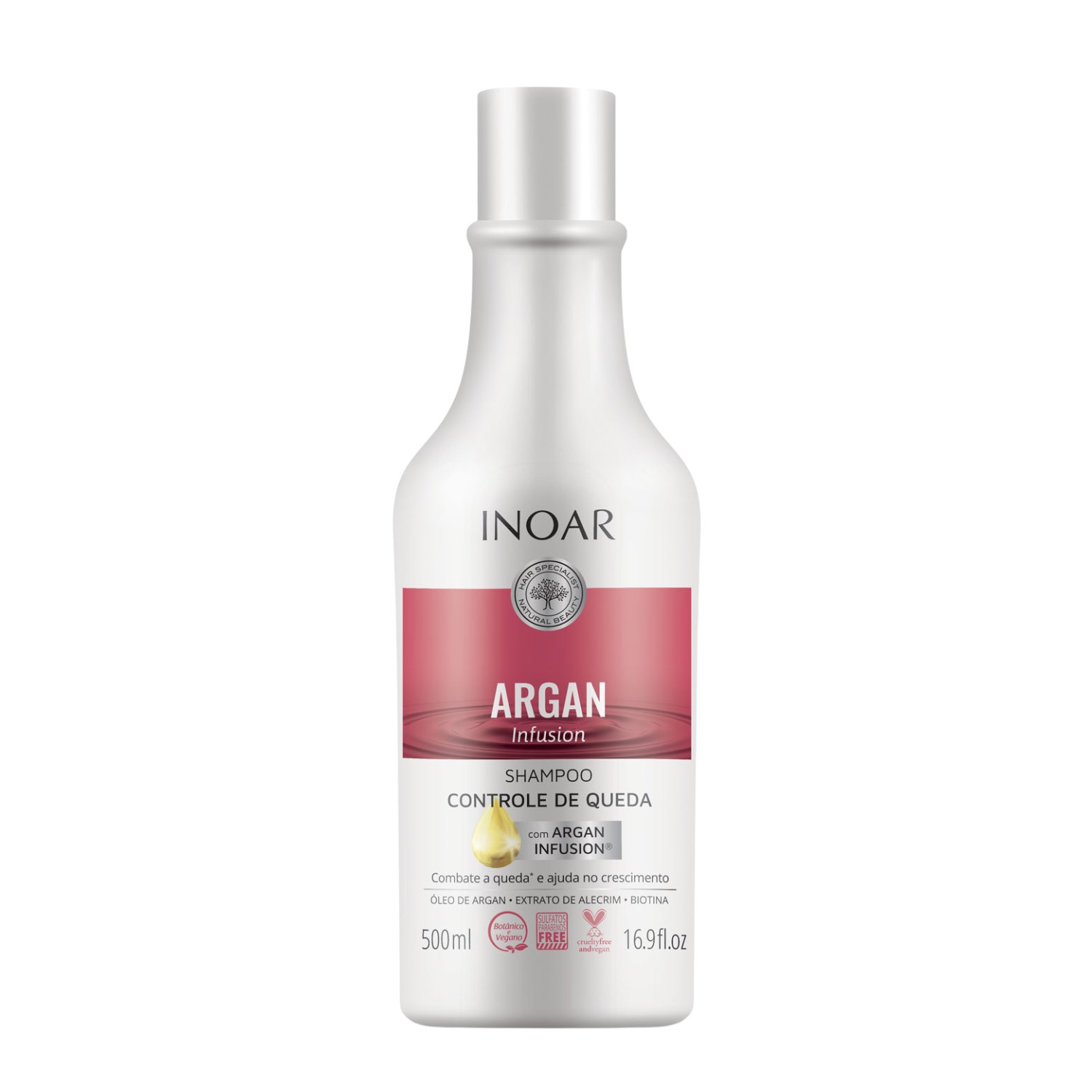 INOAR Argan Infusion Loss Control Shampoo - šampūnas stabdantis plaukų slinkimą 500 ml