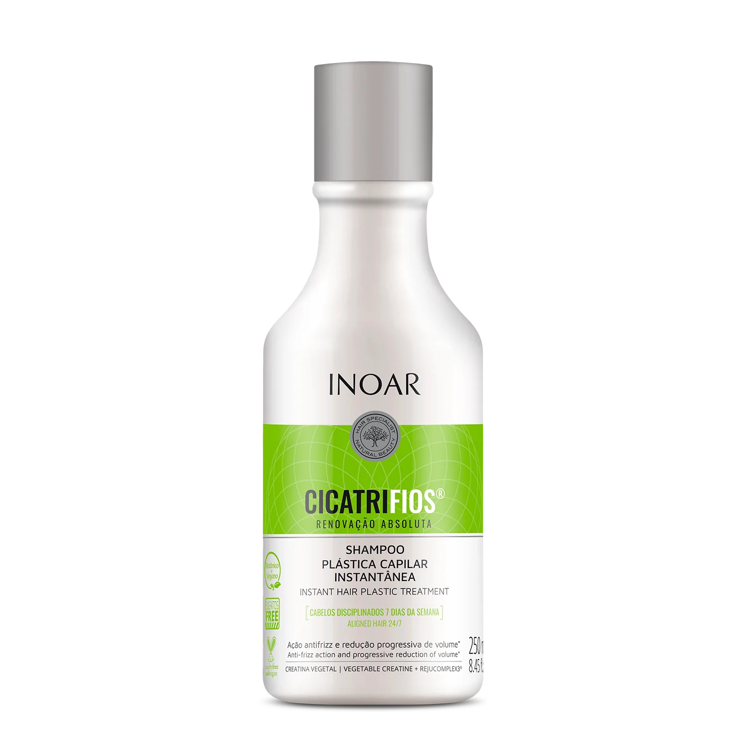 INOAR CicatriFios Shampoo - plauko struktūrą atkuriantis šampūnas