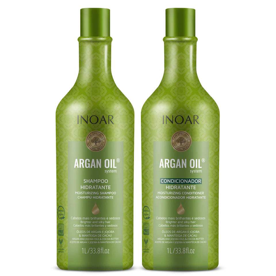 INOAR Argan Oil Duo Kit - intensyviai drėkinantis rinkinys su Argano aliejumi