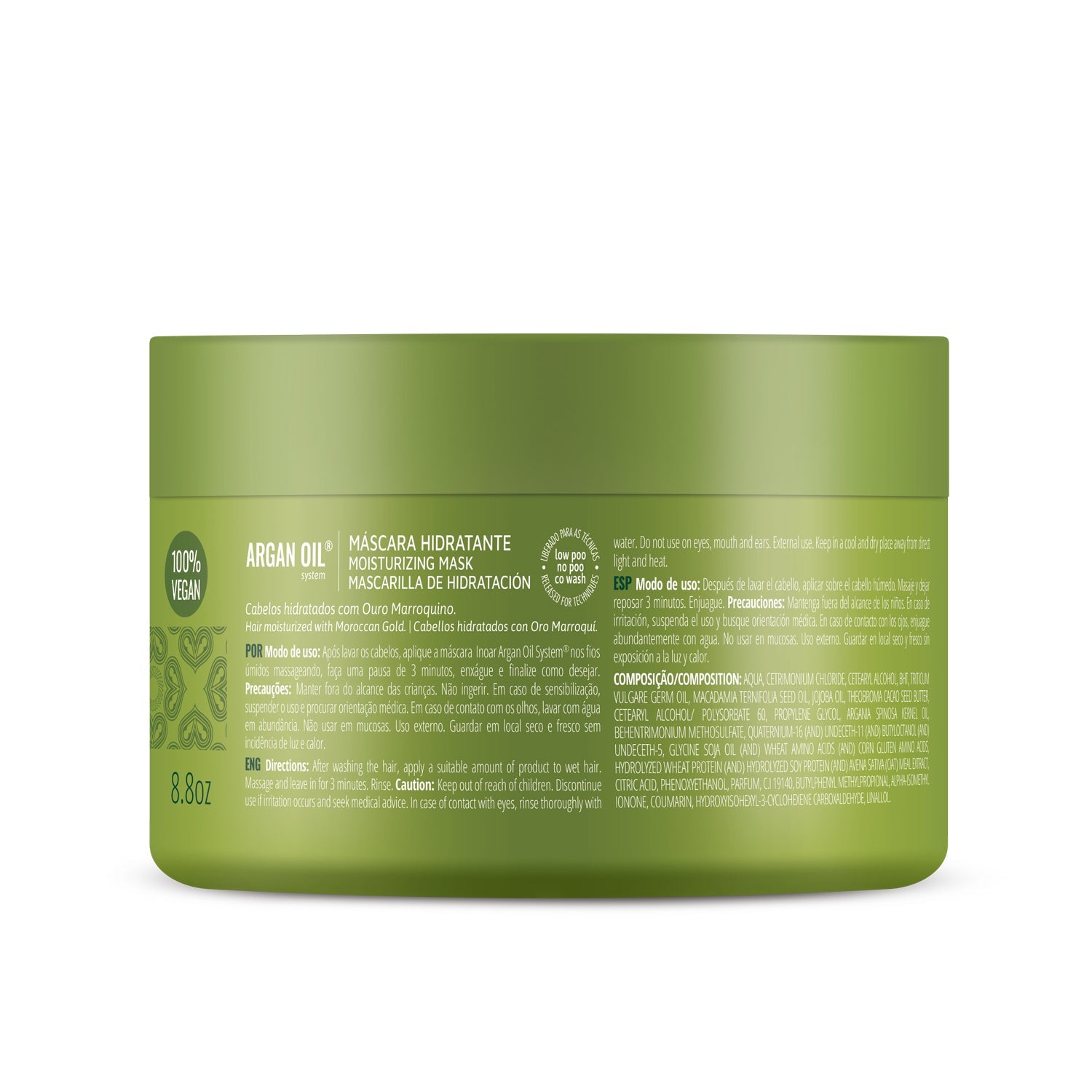 INOAR Argan Oil Mask - intensyviai drėkinanti plaukų kaukė su Argano aliejumi