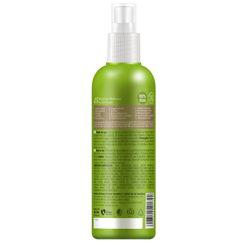 INOAR Liso Magico Progressivo - purškiamas fluidas 200 ml