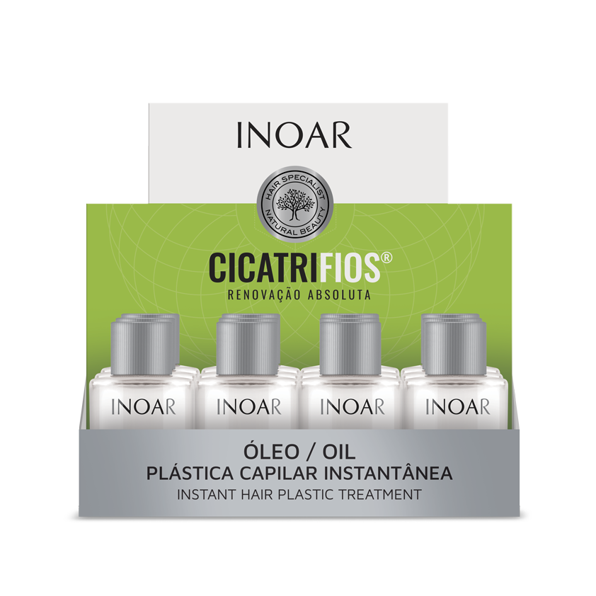 INOAR CicatriFios Oil - plaukų aliejus 12x7 ml