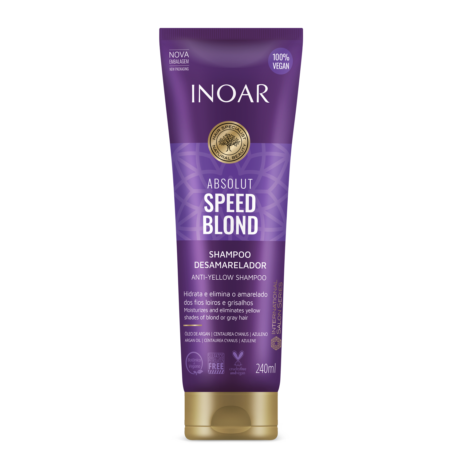 INOAR Speed Blond Shampoo - šampūnas šviesiems plaukams