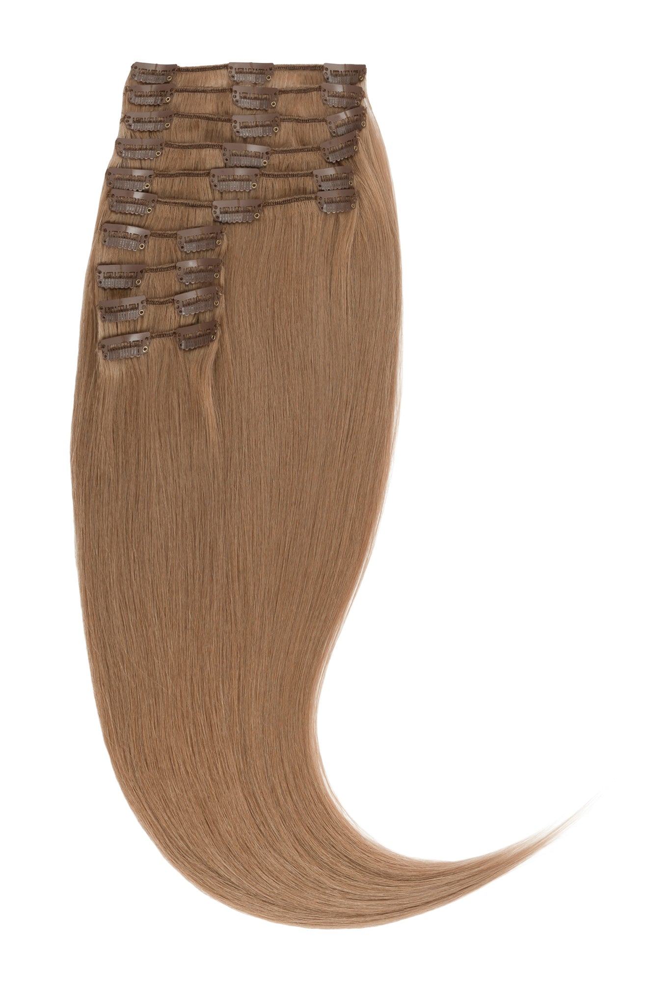 Natūralių plaukų tresai su segtukais 45 cm, 50g