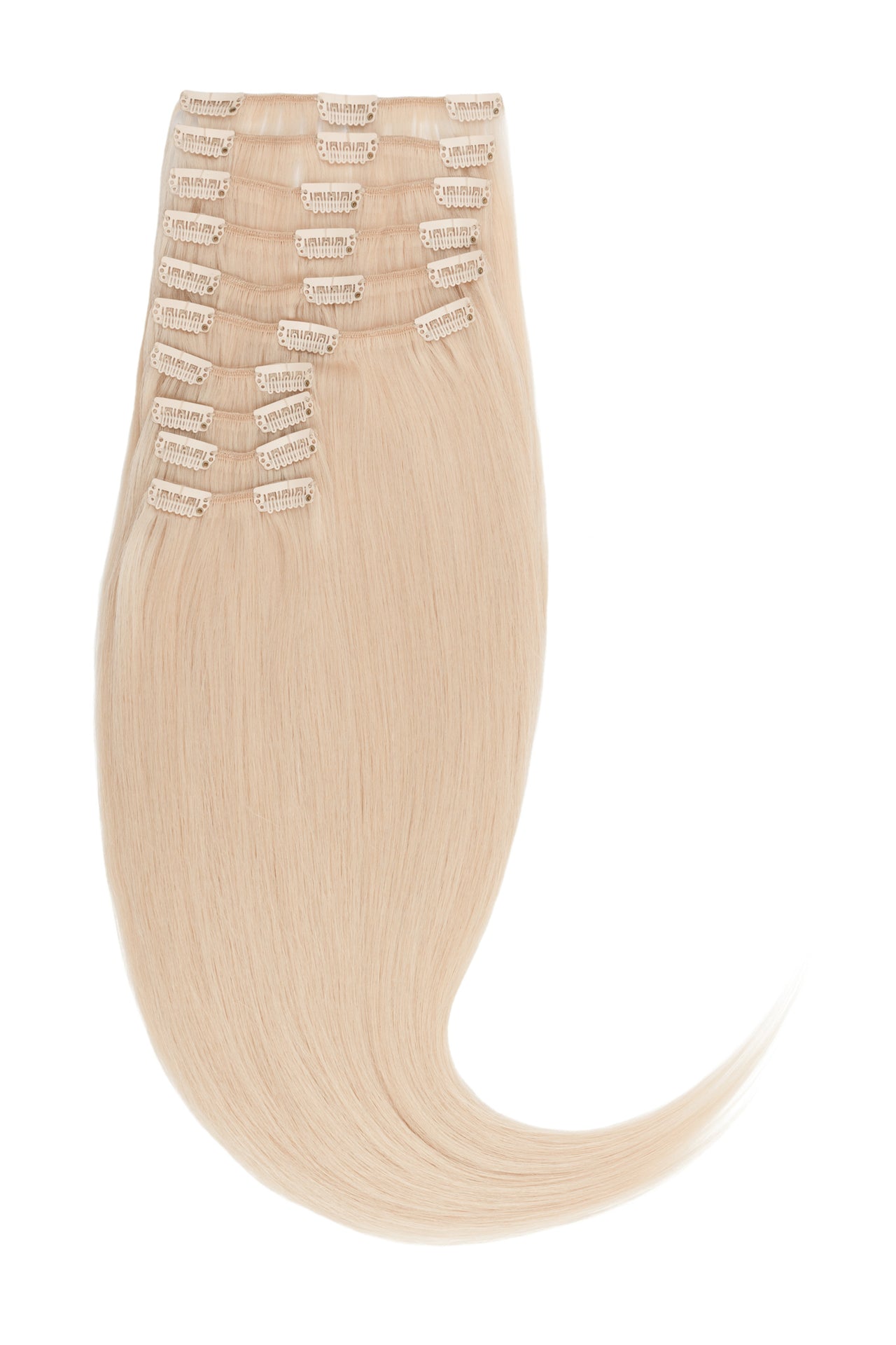 Natūralių plaukų tresai su segtukais 60 cm, 50g