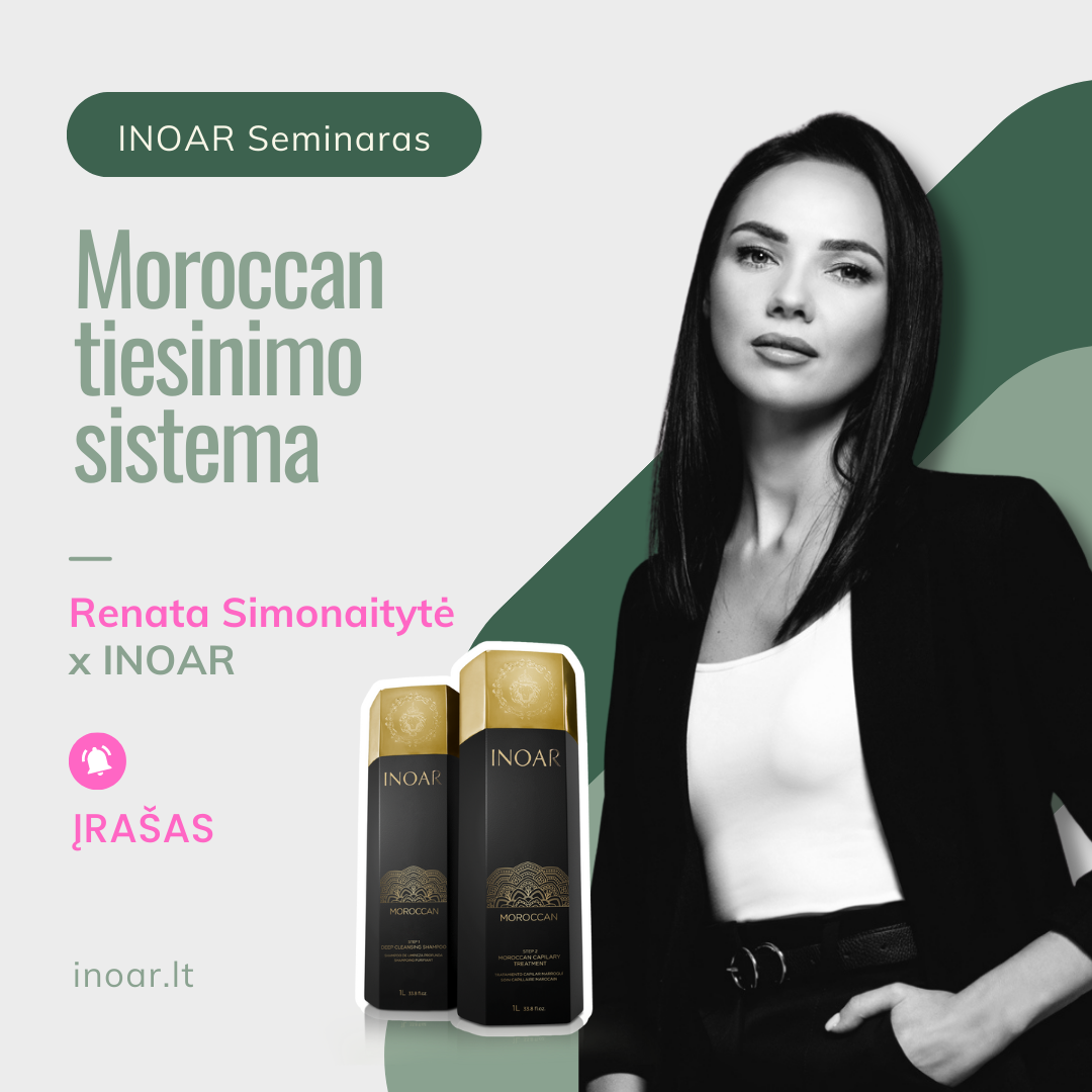 Moroccan keratininio tiesinimo sistemos ONLINE seminaro ĮRAŠAS