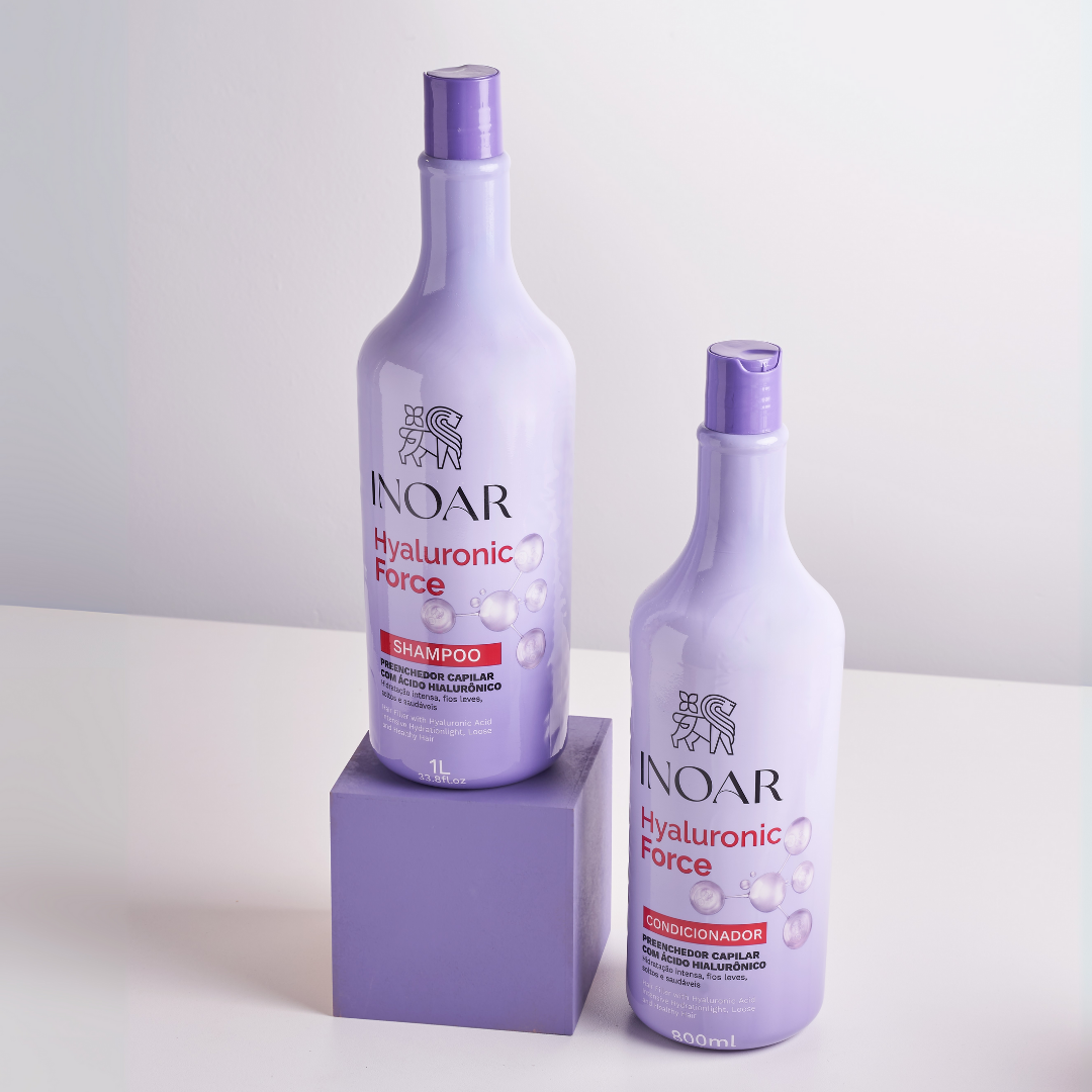 INOAR Hyaluronic Force Duo Kit - šampūno ir kondicionieriaus rinkinys intensyviam drėkinimui