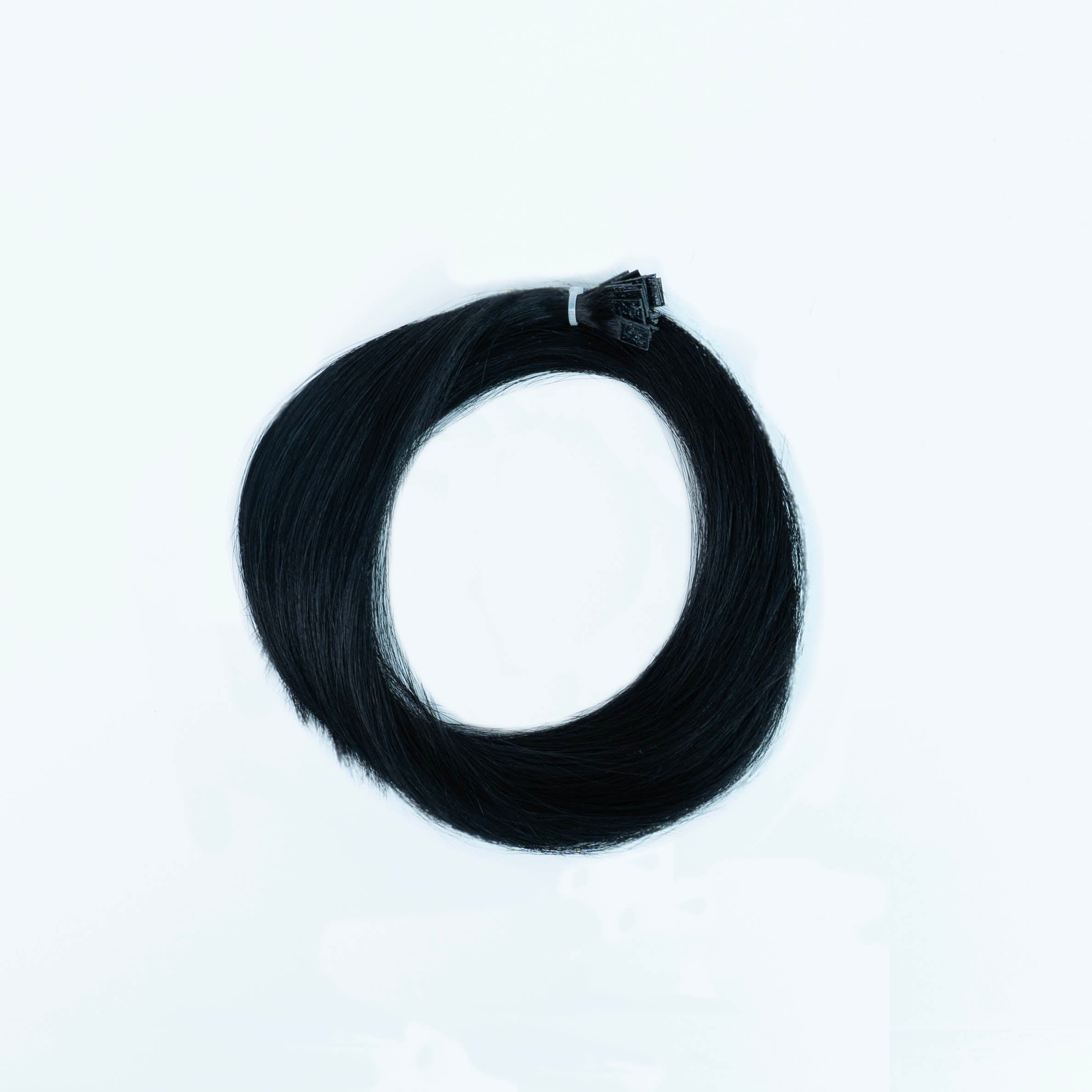 Natūralių plaukų sruogos su keratino kapsule 