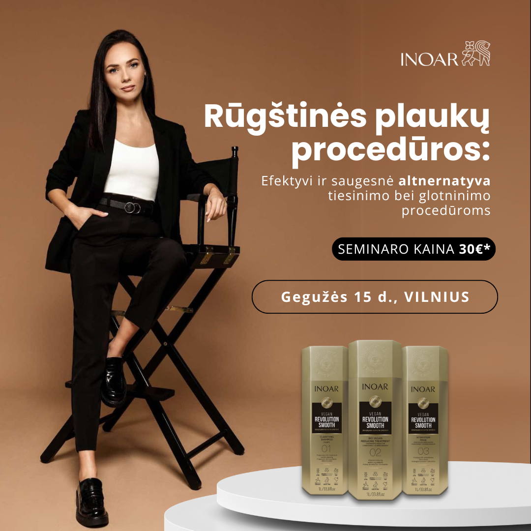 Rūgštinės plaukų procedūros su Vegan Revolution Smooth, Gegužės 15 d., VILNIUS