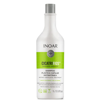 INOAR CicatriFios Shampoo - plauko struktūrą atkuriantis šampūnas