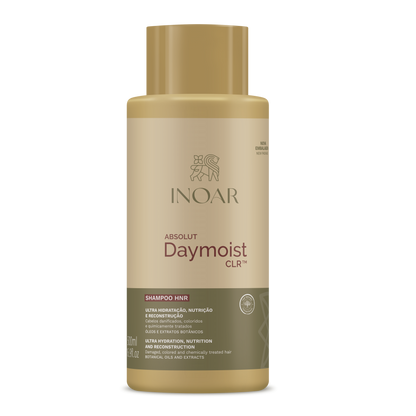 INOAR Absoliut Daymoist Shampoo - šampūnas chemiškai pažeistiems plaukams