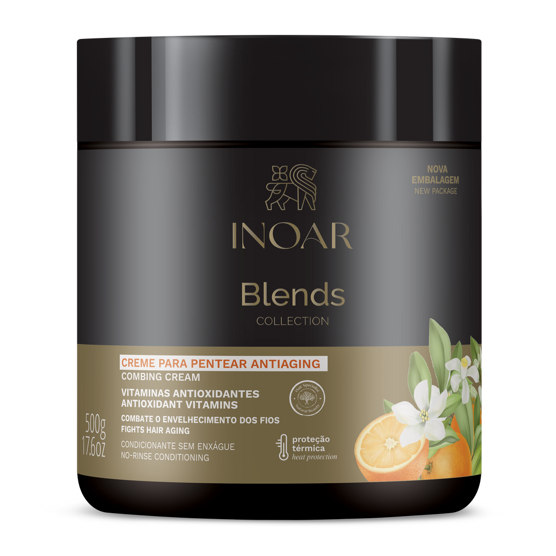 INOAR Blends Styling Cream - plaukų formavimo kremas su vitaminu C
