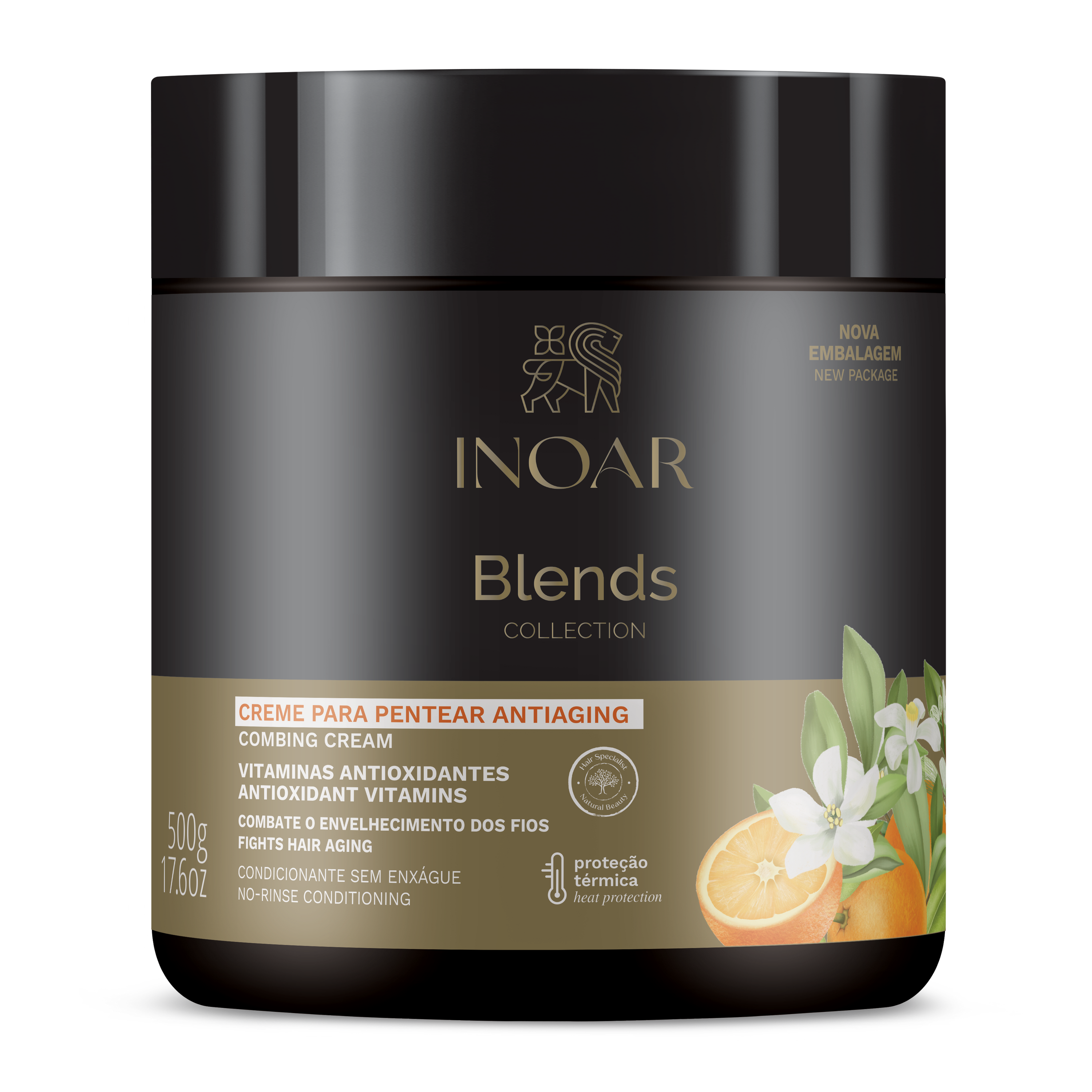 INOAR Blends Styling Cream - plaukų formavimo kremas su vitaminu C