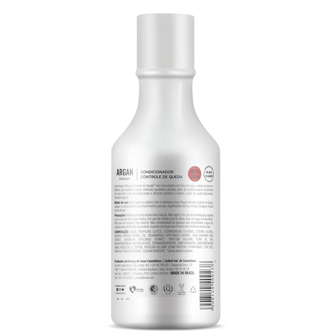 INOAR Argan Infusion Loss Control Conditioner- kodicionierius lūžinėjantiems plaukams 250 ml