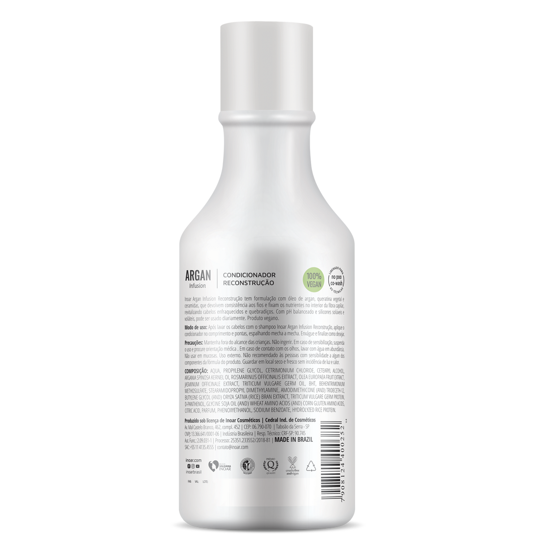 INOAR Argan Infusion Reconstruction Conditioner - rekonstruojantis kondicionierius 250 ml