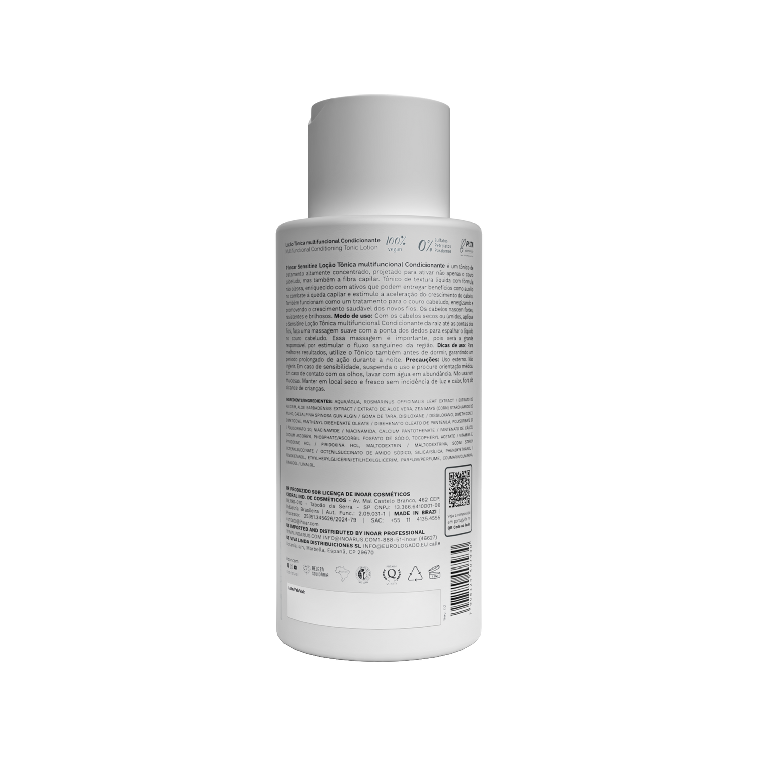 INOAR Sensitine - plaukus valantis kremas (3 in 1) 250 ml