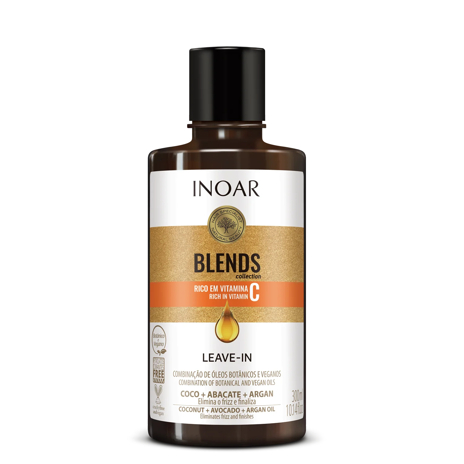 INOAR Blends Leav-in - nenuplaunamas balzamas su vitaminu C