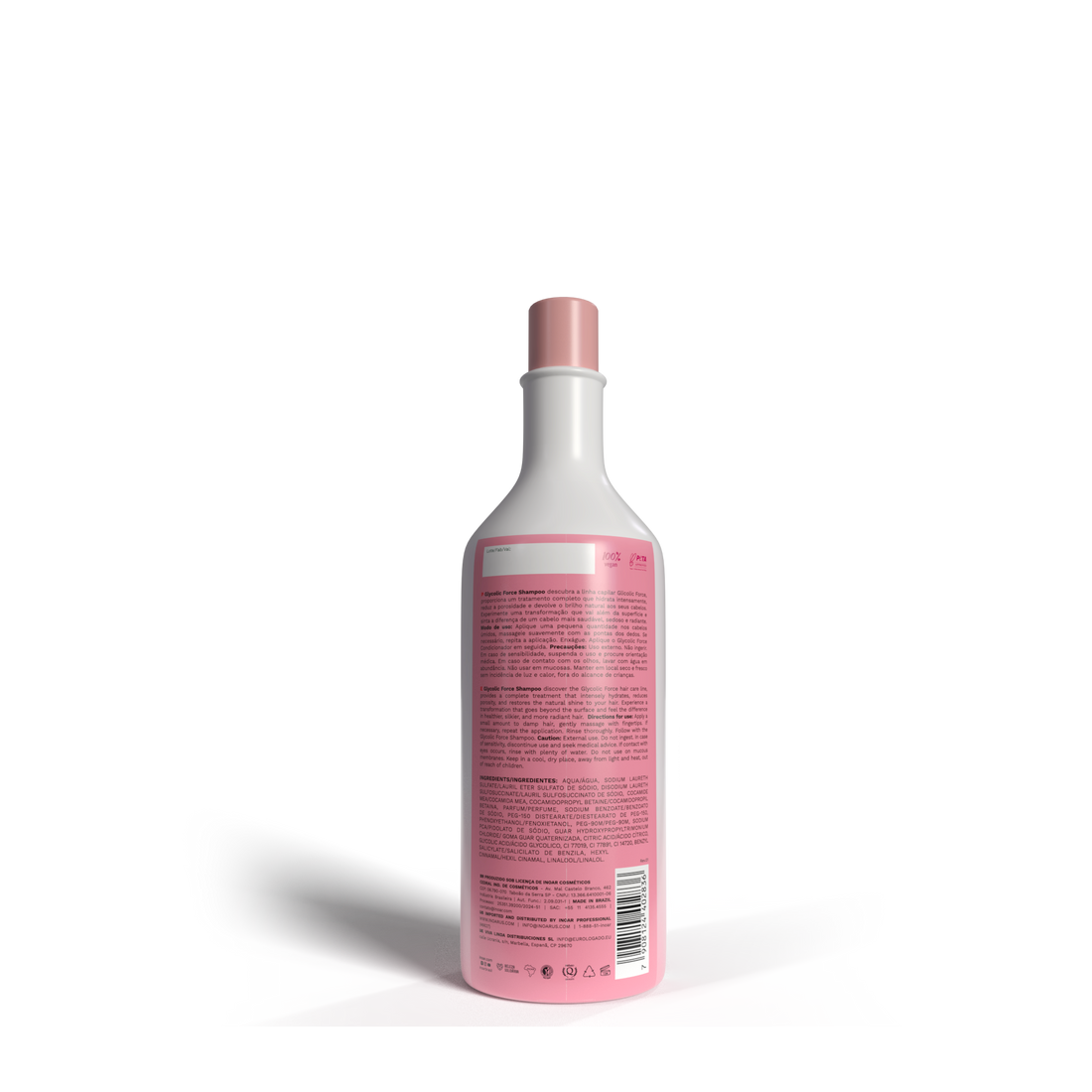 INOAR Glycolic Force Shampoo - šampūnas porėtam plaukui