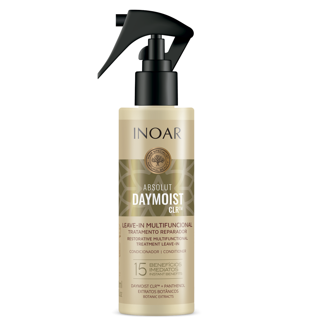 INOAR Absolut DayMoist CLR TM leav-in - nenuplaunamas kondicionierius pažeistiems plaukams 200 ml