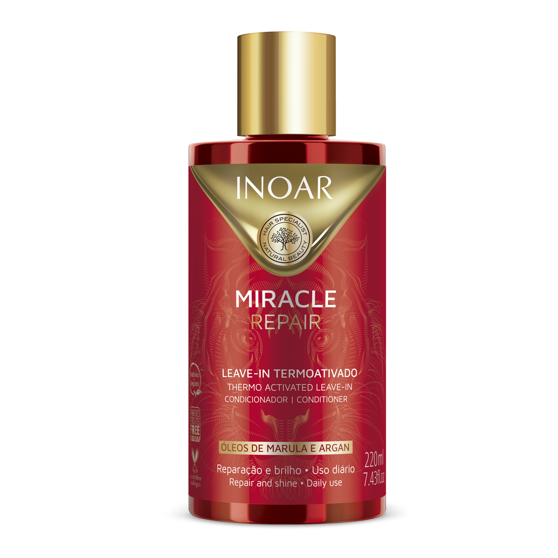 INOAR Miracle Repair Leave-in - nenuplaunamas kondicionierius 220 ml