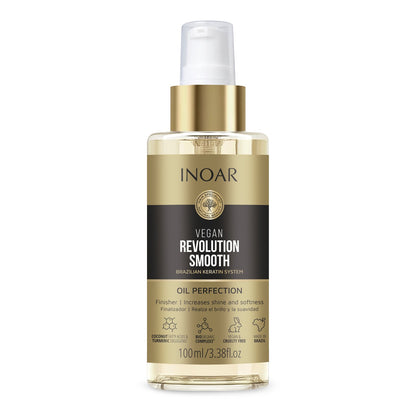 INOAR Vegan Revolution Smooth Oil Perfction - baigiamasis plaukų aliejus 100 ml