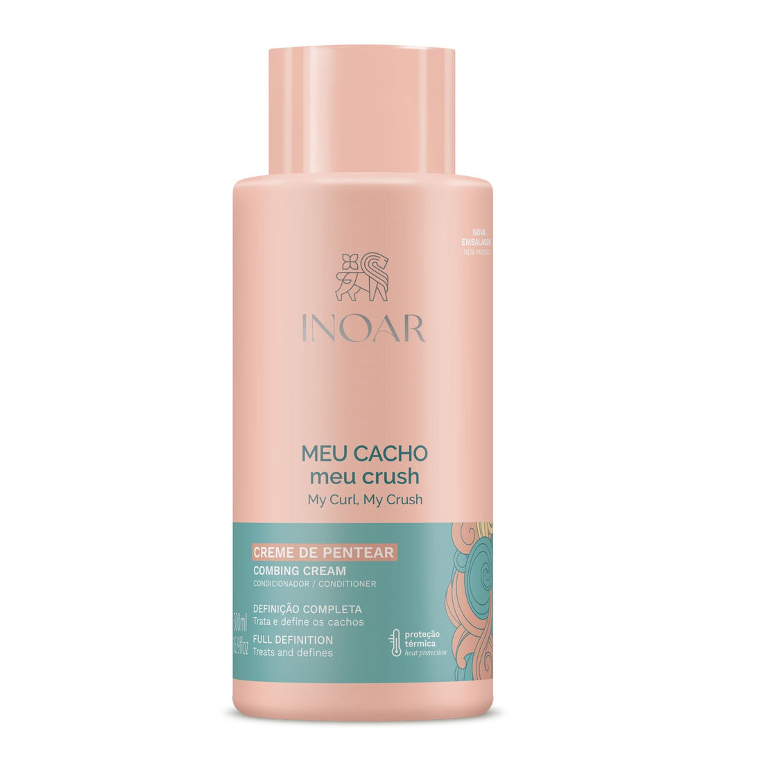 INOAR Meu Cacho Meu Crush - kremas garbanotiems plaukams 500 ml