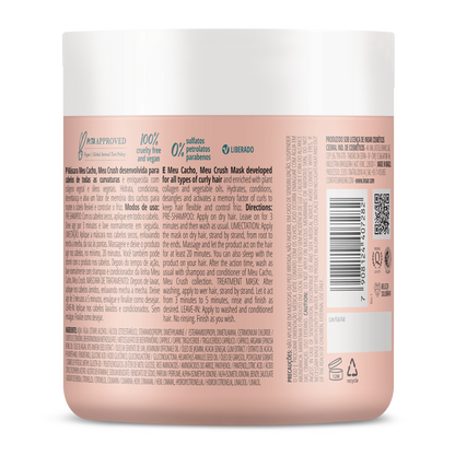 INOAR Meu Cacho, Meu Crush Mask - drėkinanti plaukų kaukė garbanotiems plaukams 500 g