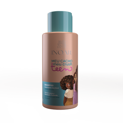 INOAR Meu Cacho Meu Crush Teen Shampoo - šampūnas garbanotiems plaukams 500 ml
