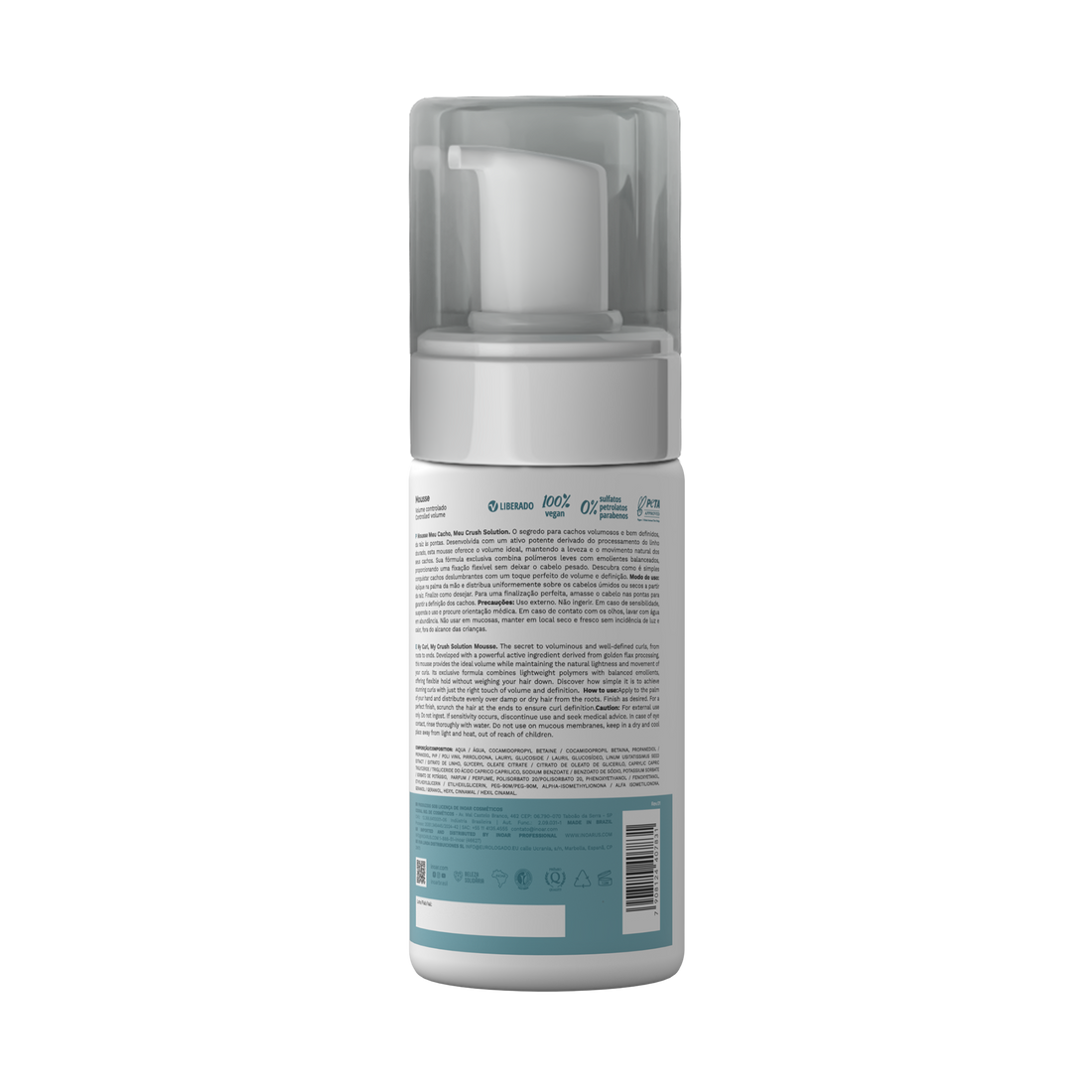 INOAR Meu Cacho Meu Crush Solution Mousse - plaukų putos garbanotiems plaukams 150 ml