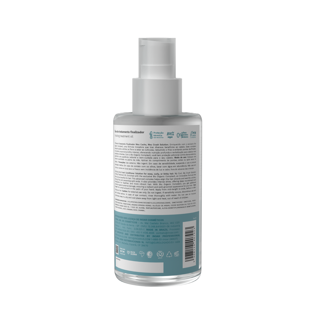 INOAR Meu Cacho Meu Crush Solution Treatment Oil - plaukų aliejus 100 ml