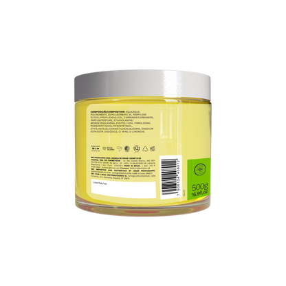 INOAR Meu Cacho Meu Crush Teen Pasion Fruit Hair Jelly - plaukų formavimo želė garbanotiems plaukams pasiflorų kvapo 500 g