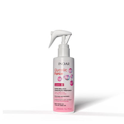 INOAR Glycolic Force Leave In - nenuplaunamas balzamas 200 ml
