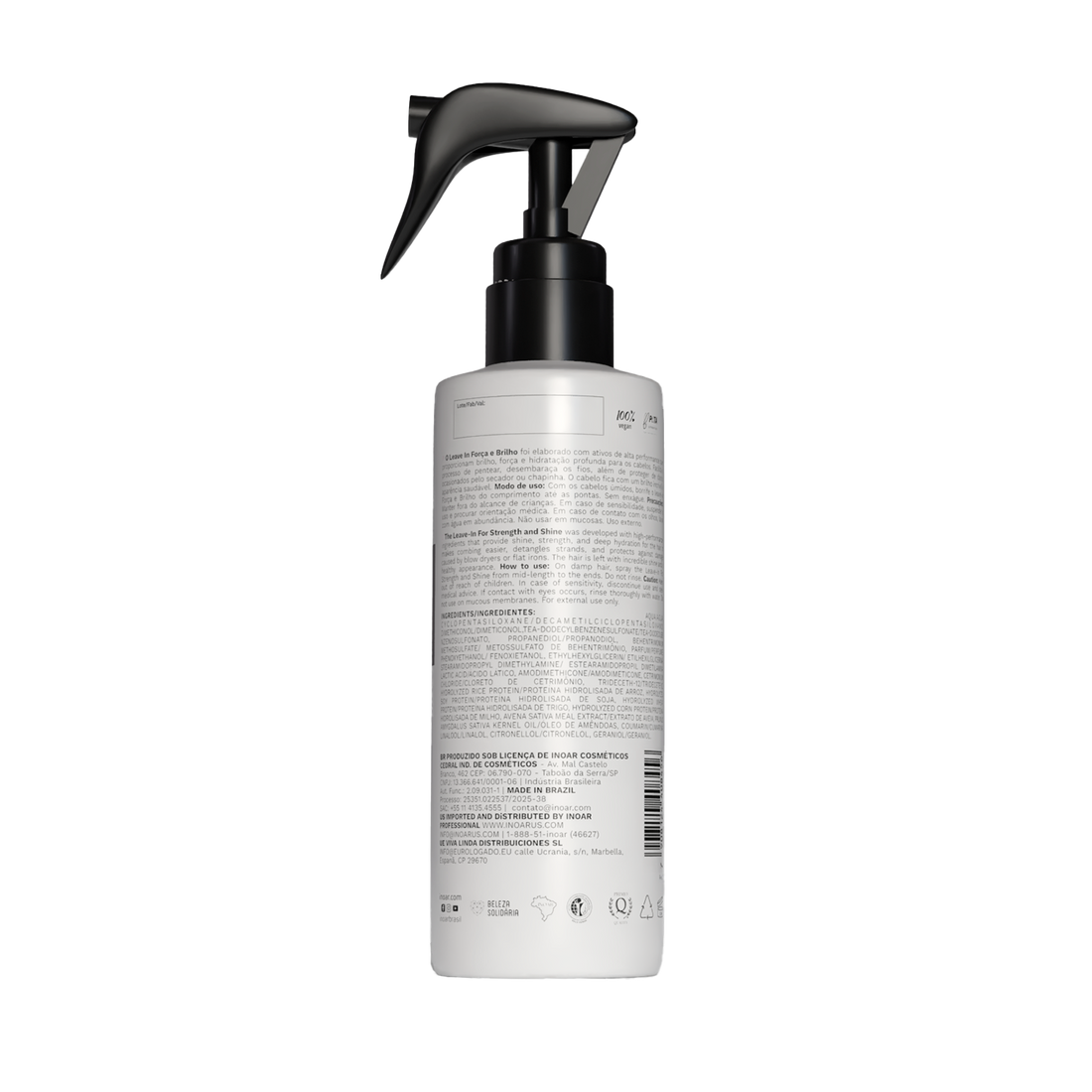 INOAR Forca &amp; Brilho Leave-in - nenuplaunamas kondicionierius 200 ml